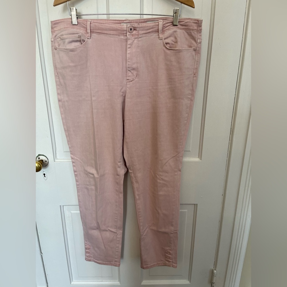 J. Jill Women's Skinny Jeans in Blush Pink